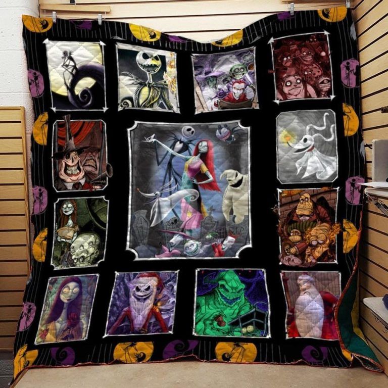 Nightmare Before Christmas Love Quilt Blanket