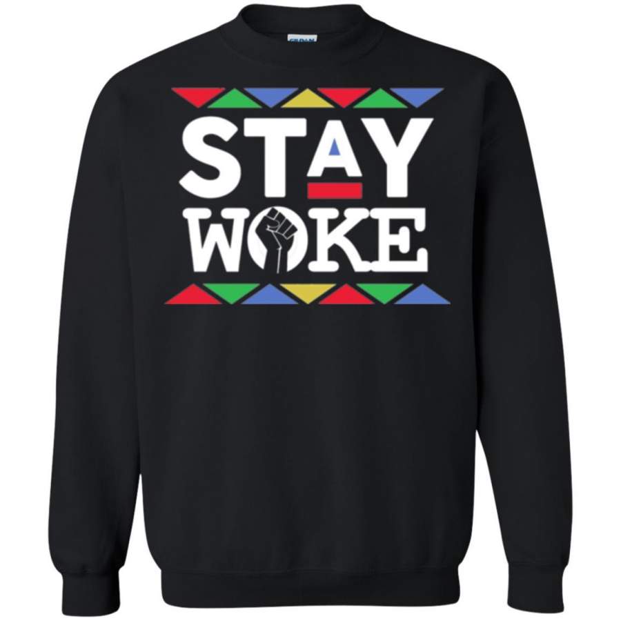 Stay Woke Against Inequality Black Power T-shirt Women_s Rights