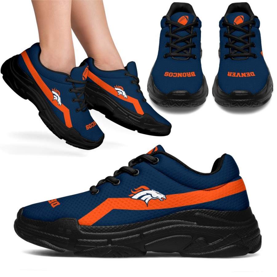 Edition Chunky Sneakers With Line Denver Broncos Shoes