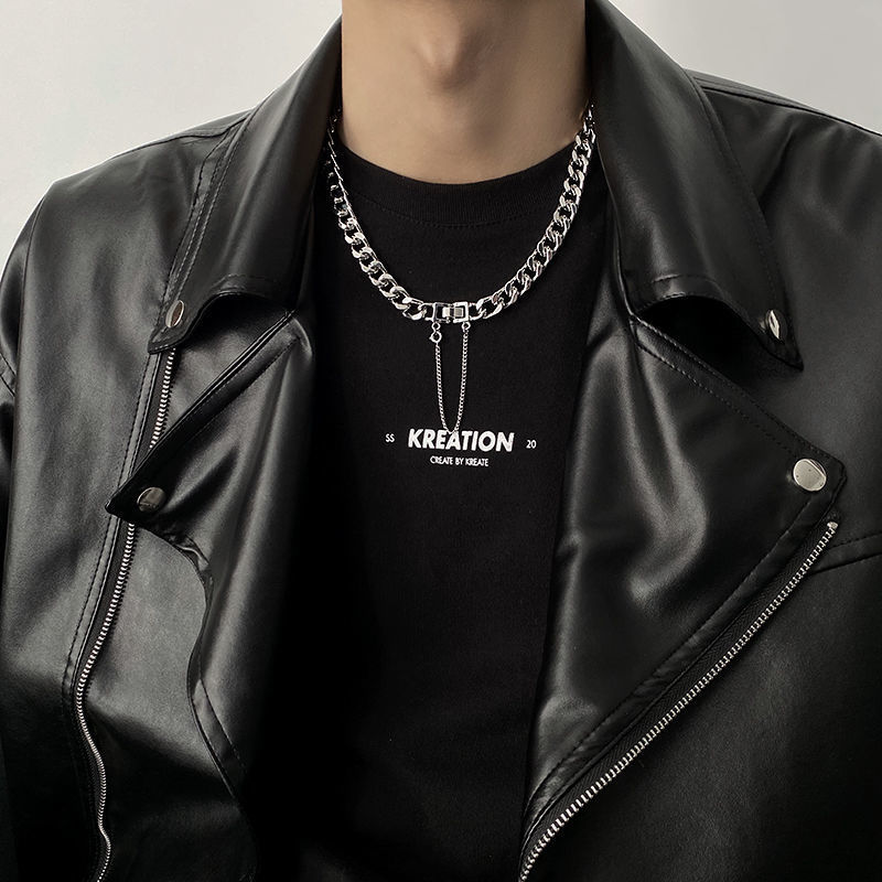 Unisex Curb Link Chain Necklace For Women Men Hip Hop Rock Heavy Ot Clasp Collar Chain Necklaces Couple Jewelry Accessories Alx Men/Women Shirtspotlight