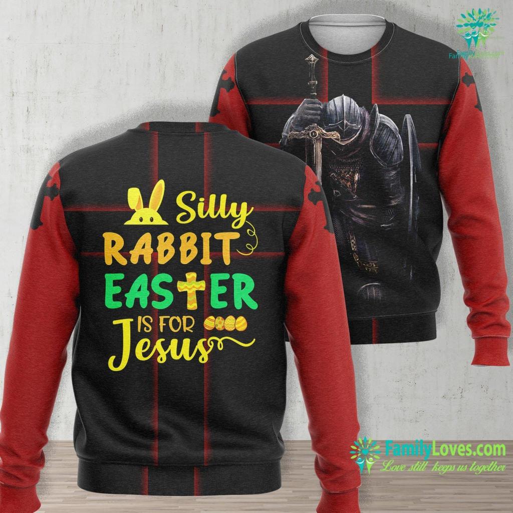 Latter Day Saint Missionaries Silly Rabbit Easter Is For Jesus Funny Easter Day Jesus Unisex Long Sleeve Sweatshirt All Over Print