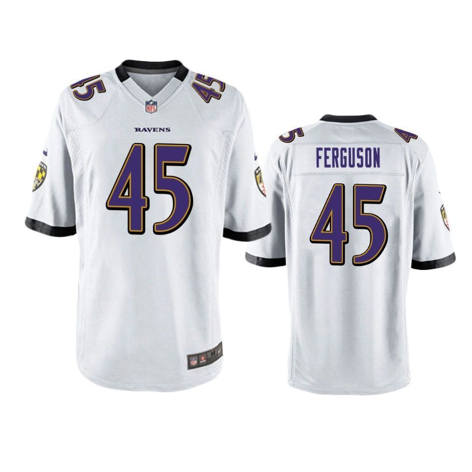 Baltimore Ravens Jaylon Ferguson 2019 NFL Draft White Game Jersey