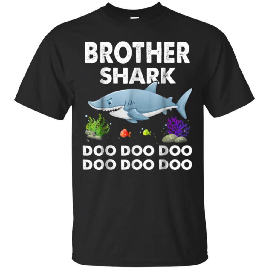 AGR Brother Shark Tshirt Doo Doo Doo  Fathers Day Gift Tee Jaq T-shirt