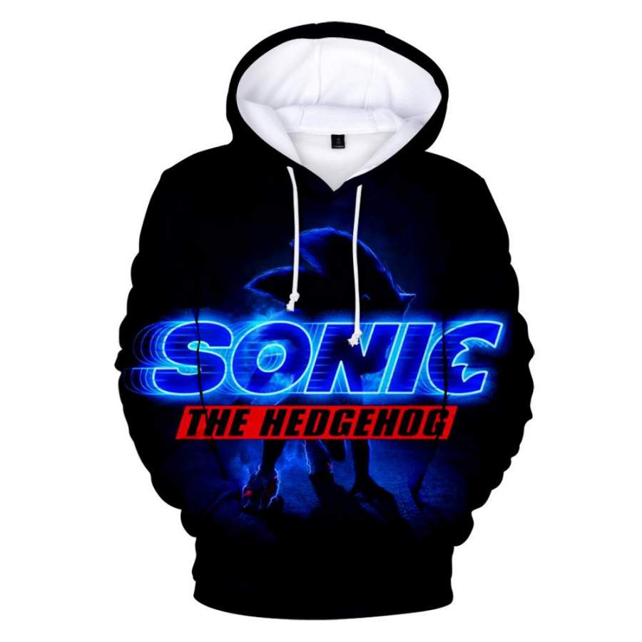 sonic the hedgehog movie  3D printing Hoodie