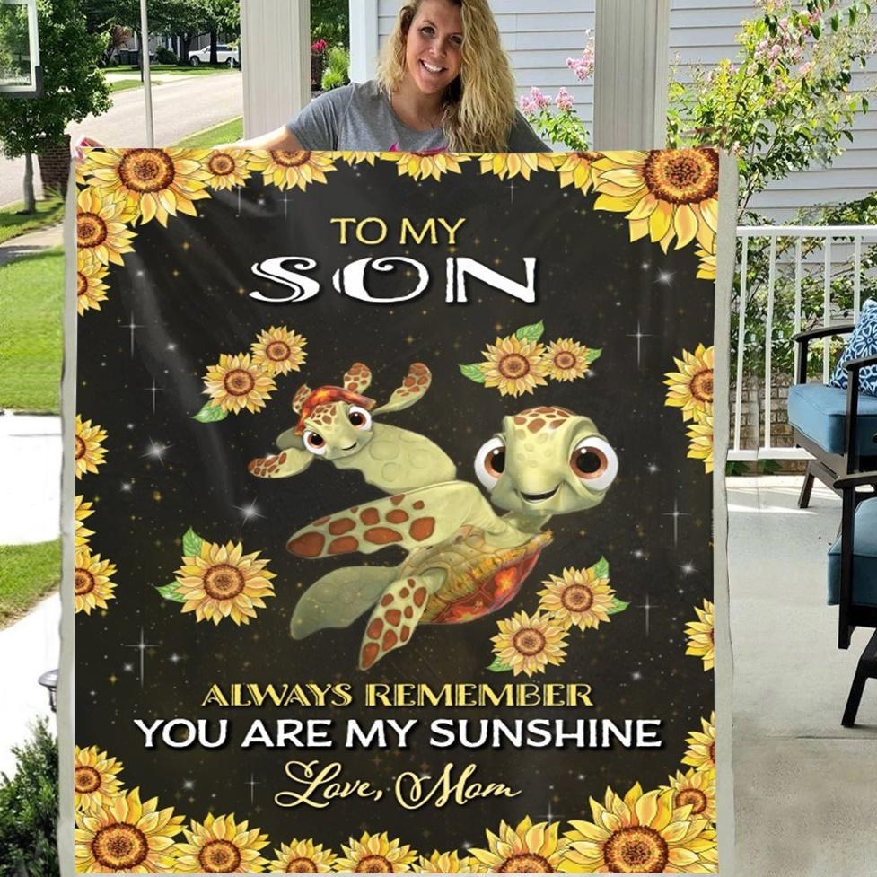 To My Son Always Remember You Are My Sunshine Love Mom 3D Custom