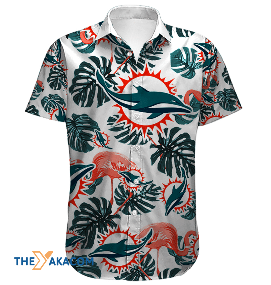 Miami Dolphins Nfl Team Gift For Fan Tropical Short Sleeve Hawaii Shirt Ha31529