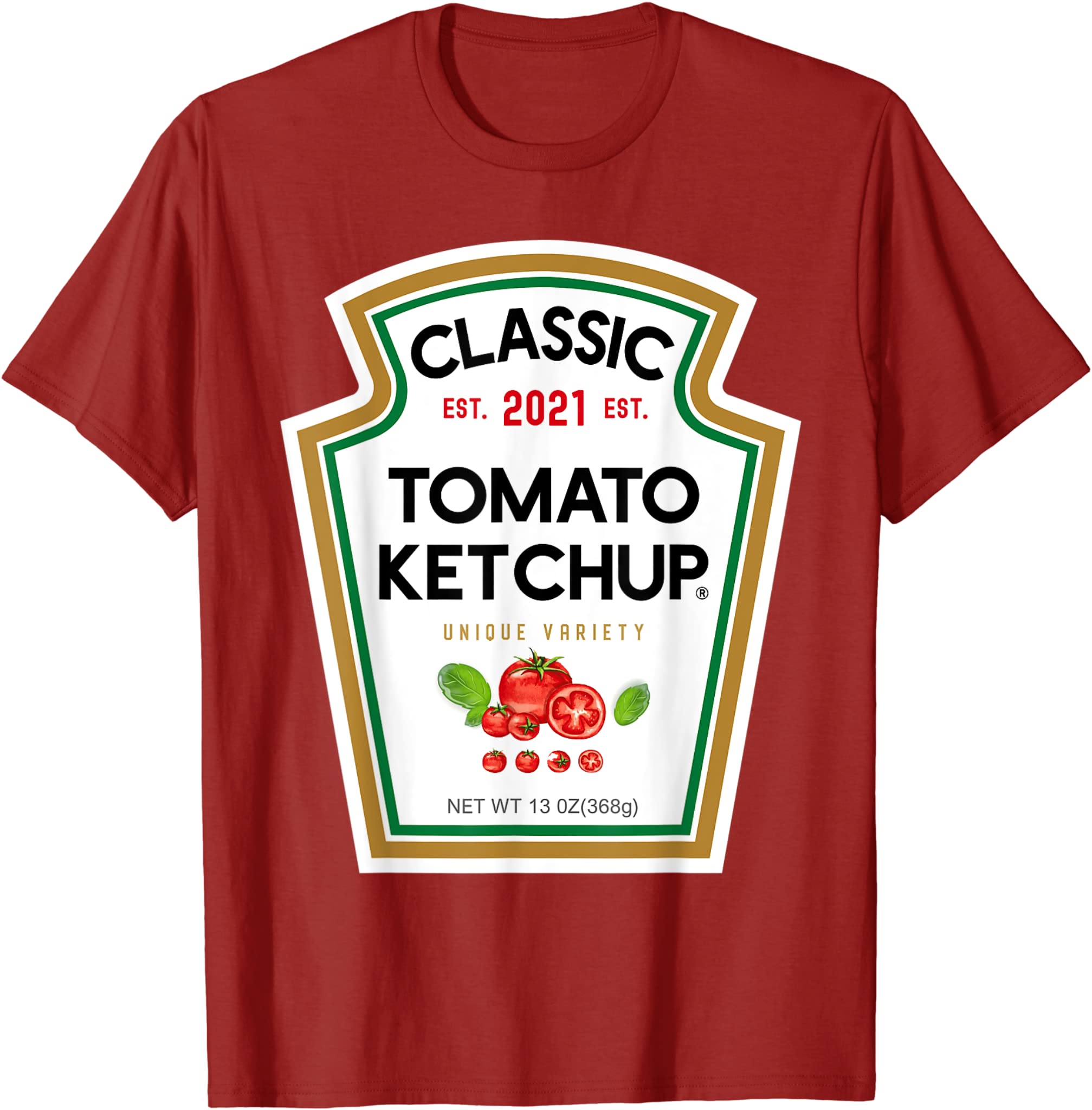 Tomato Ketchup Costume Matching Halloween Couples Groups T-Shirt