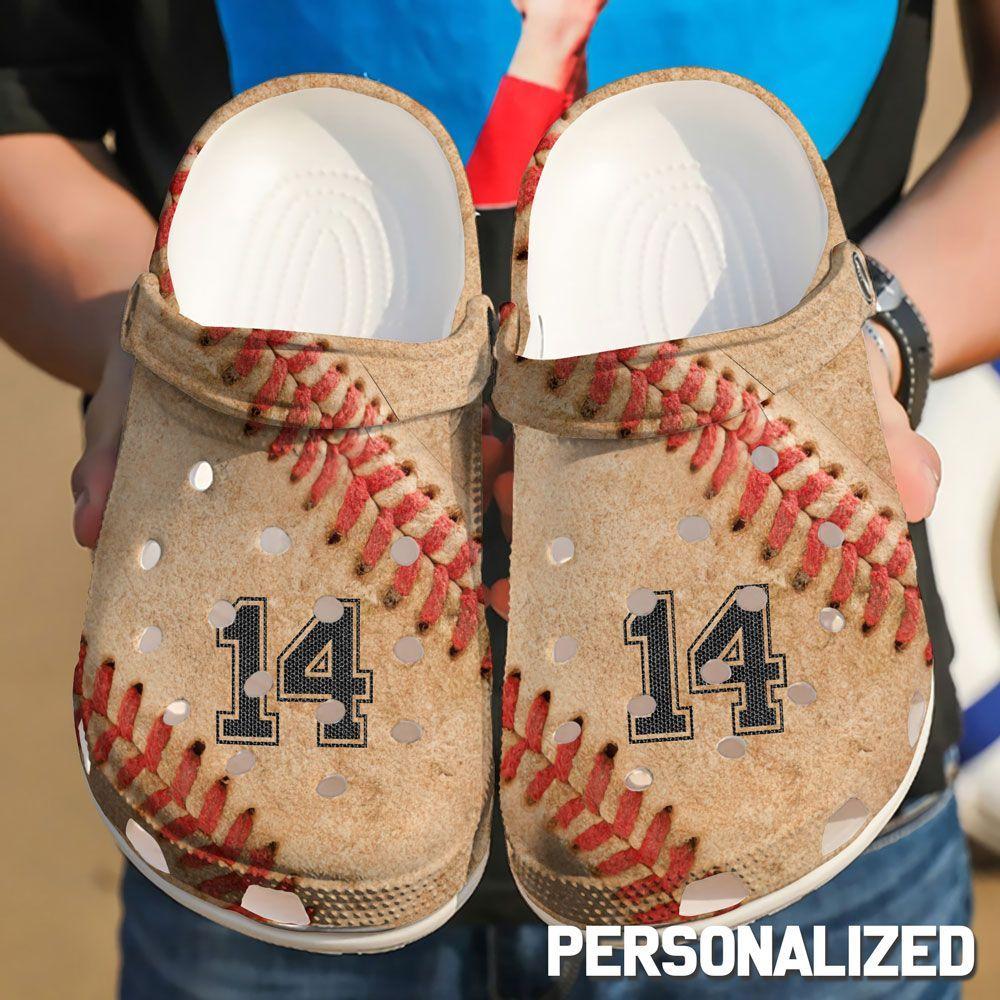 Baseball Personalized Clog, Custom Name, Text Baseball Love, Fashion Style For Women, Men, Kid, Print 3D