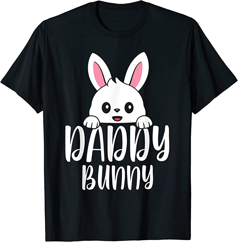 Mens Daddy Bunny Cute Family Matching Easter Day Dad T-Shirt