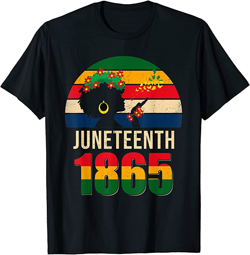 Vintage Juneteenth 1865 Women Black History African American T-Shirt