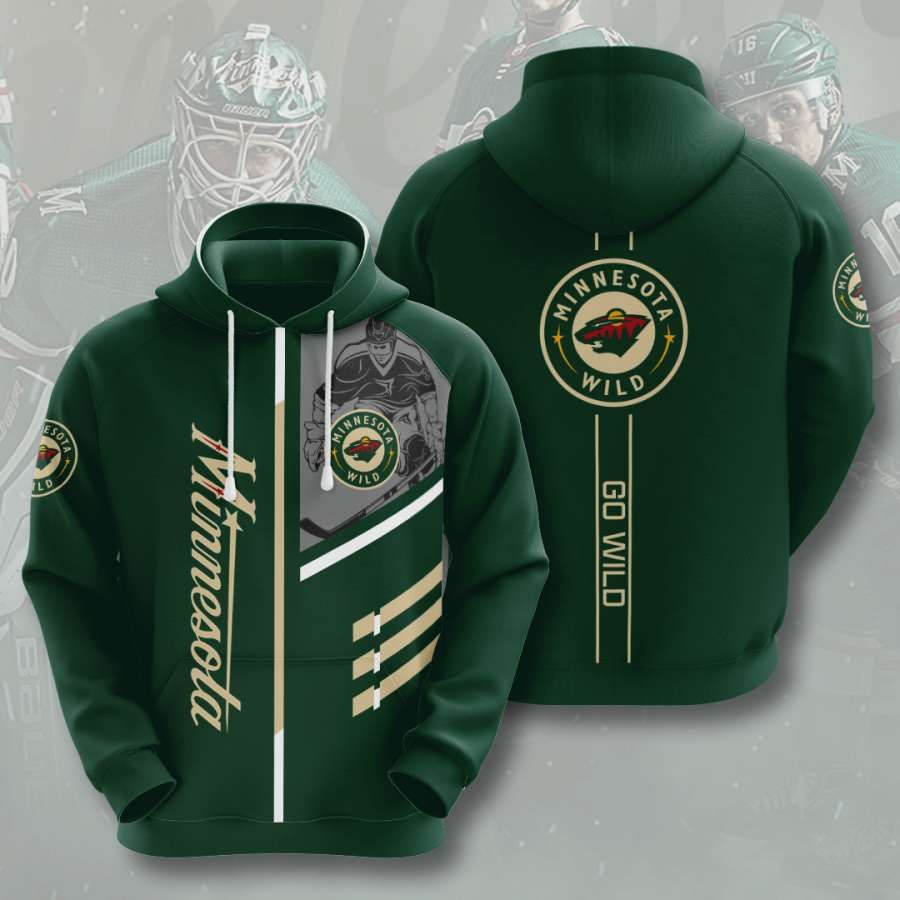 Minnesota Wild No1252 Custom Hoodie 3D