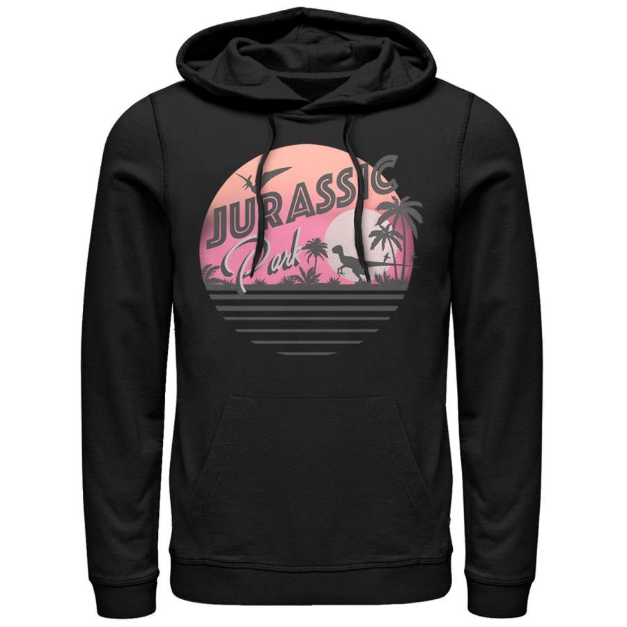 Jurassic Park Men’s Retro Postcard  Lightweight Hoodie