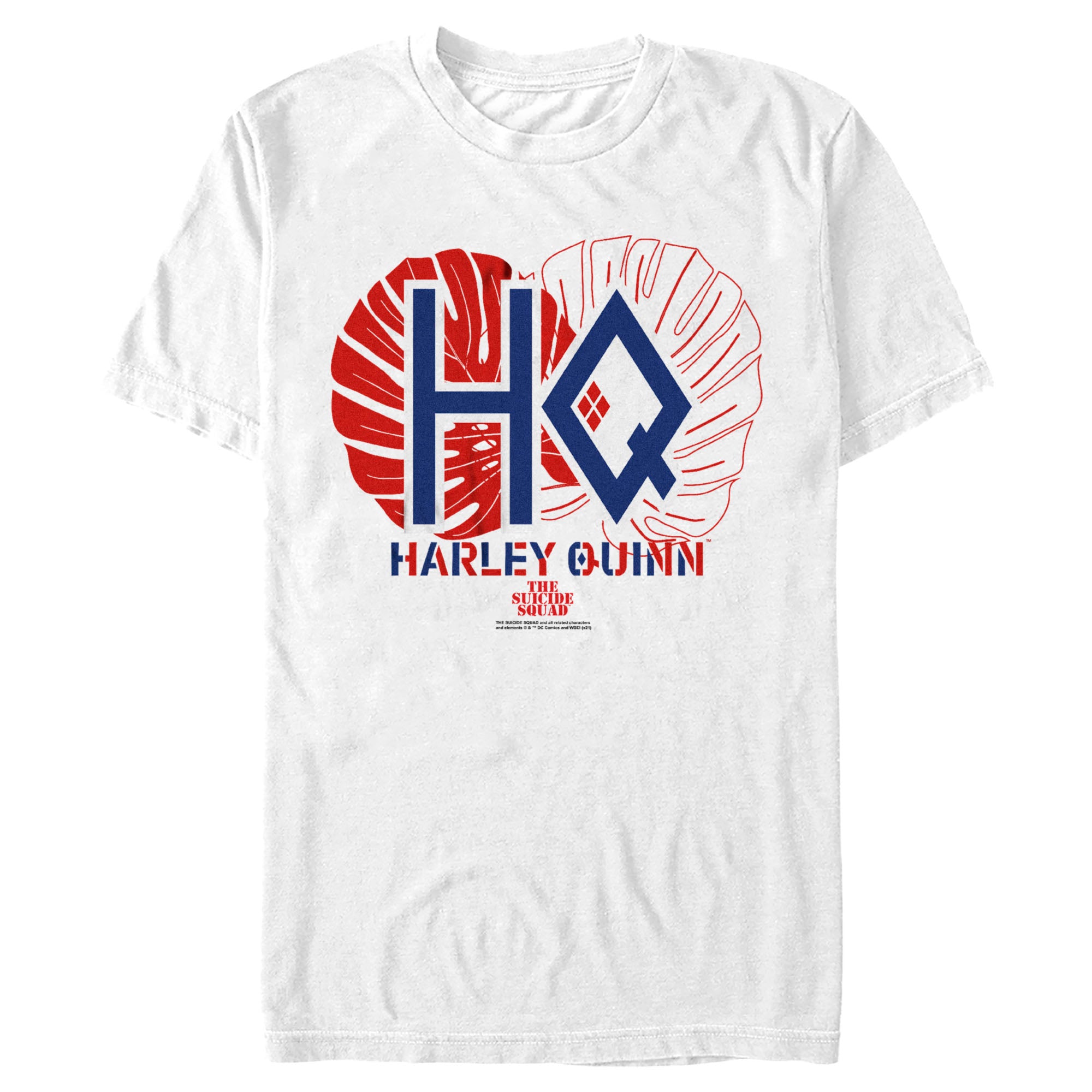 The Suicide Squad Men’S Harley Quinn Leaf Logo  T-Shirt