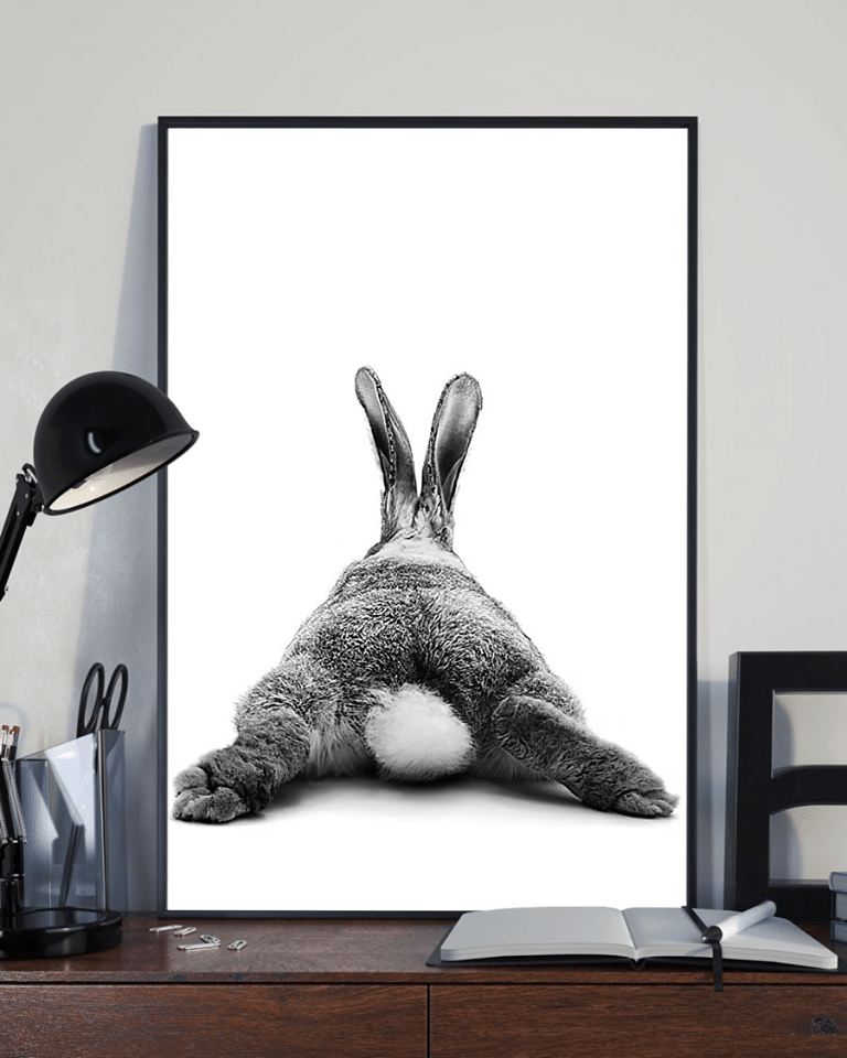 The Rabbit For Men And Women Home Living Room Wall Decor Vertical Poster Canvas Y97