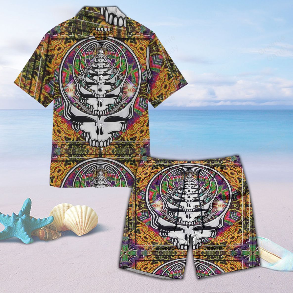 Thankful Dead Unisex Hawaiian Shirt Beach Short Ha27258