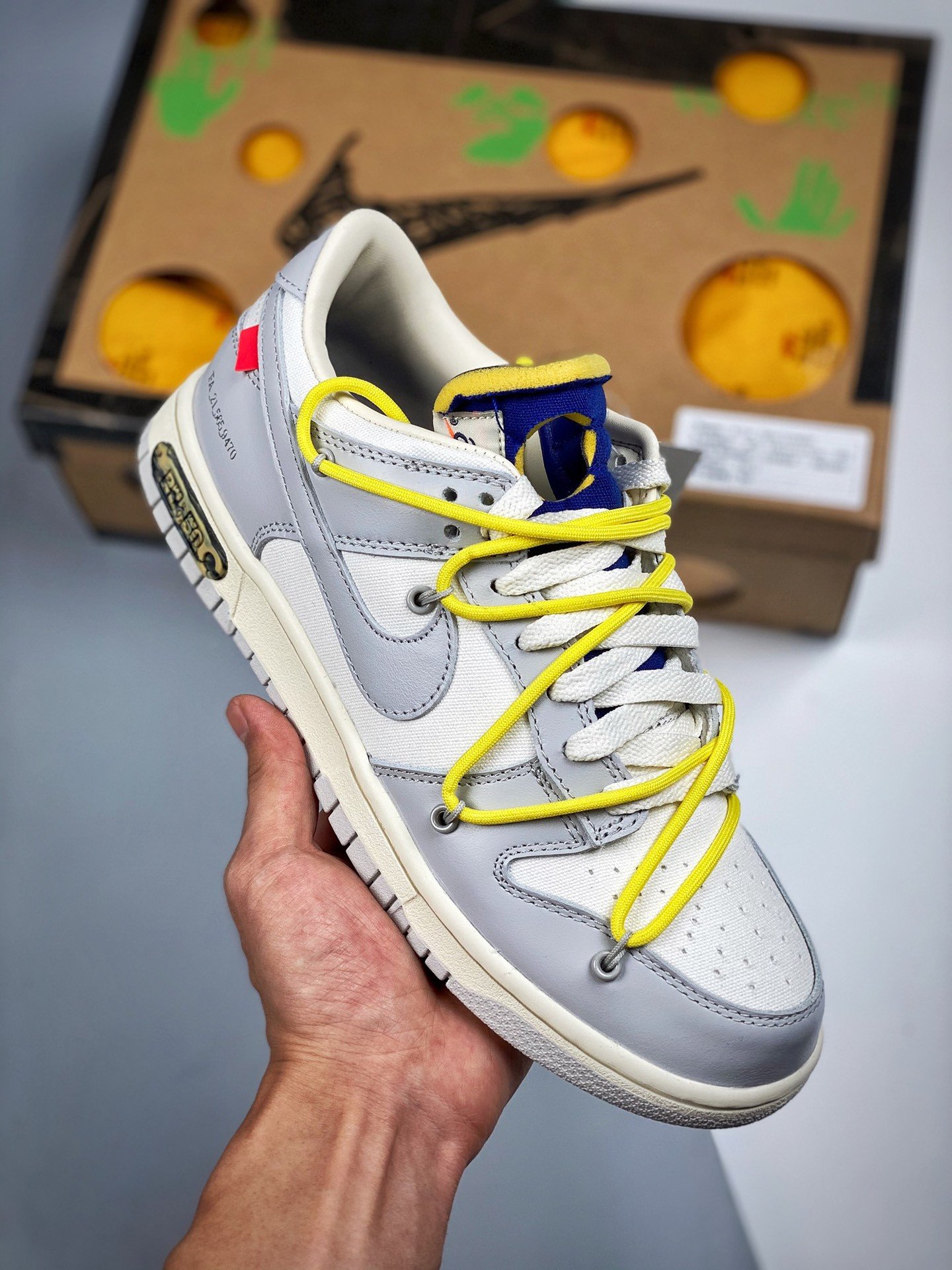 Off-White x Nike Dunk Low 27 of 50 Sail Grey 5338946