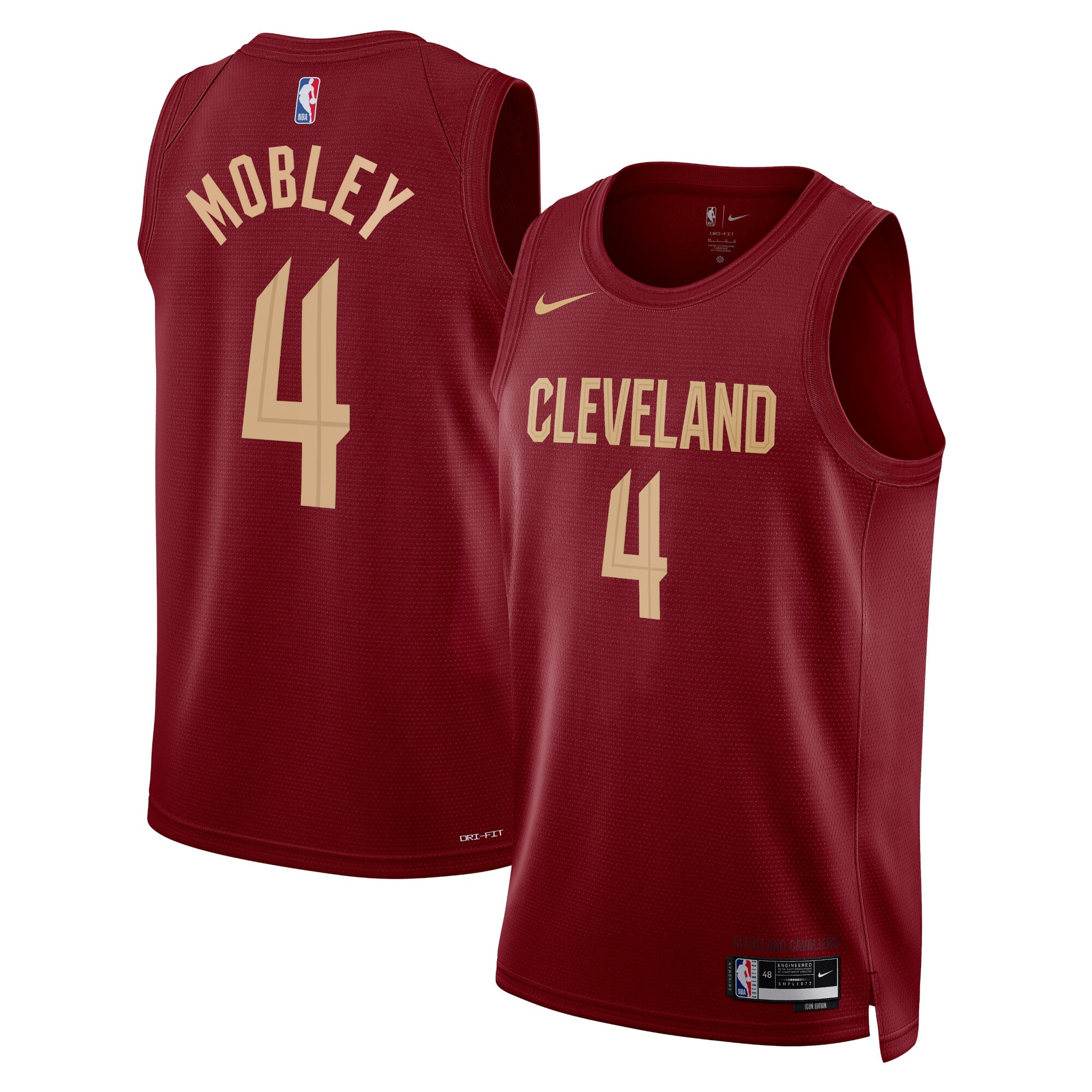 Cleveland Cavaliers Icon Edition Swingman Jersey – Maroon – Evan Mobley – Unisex