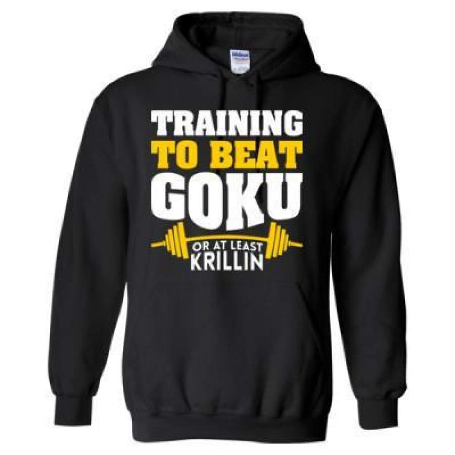 AGR Training To Beat Goku Or At Least Krillin – Heavy Blend™ Hooded Sweatshirt