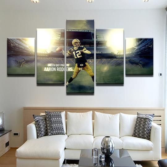 Green Bay Packers Aaron Rodgers Sport Canvaswall Art