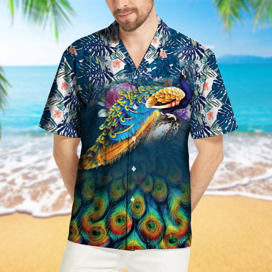 Peacock Hawaiian Shirt Ha54252