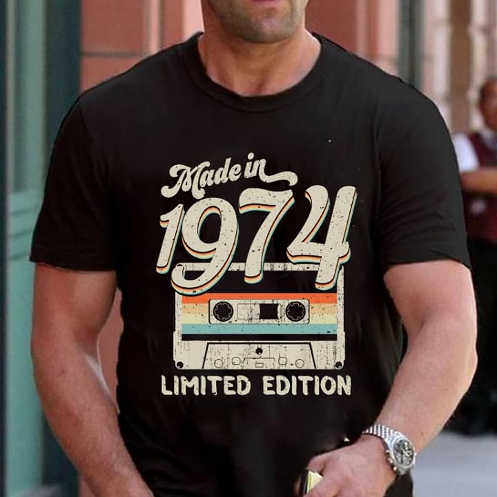 Birthday Gift Retro Vintage Casette Limited Edition Custom Text Graphic Unisex T Shirt, Sweatshirt, Hoodie Size S – 5XL