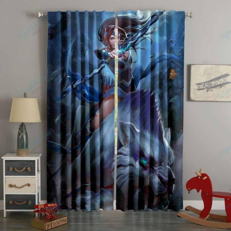 3D Printed DOTA2 Style Custom Living Room Curtains