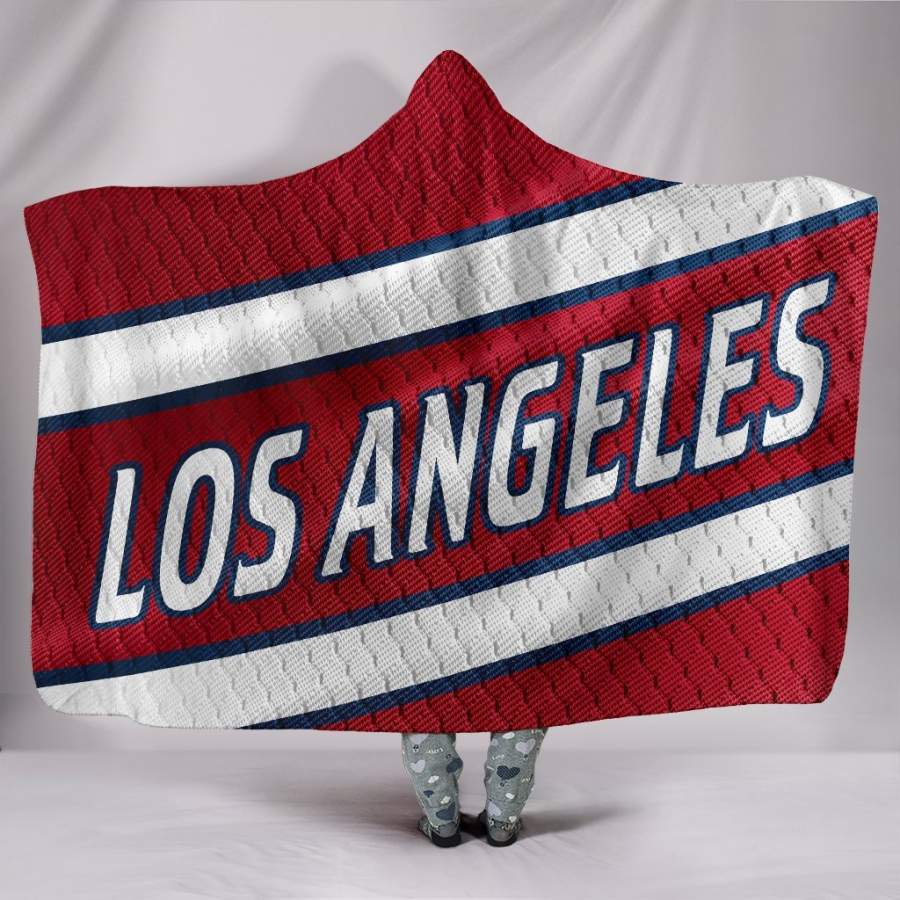 Los Angeles Angels Unofficial Baseball Jersey Hoodie Blanket