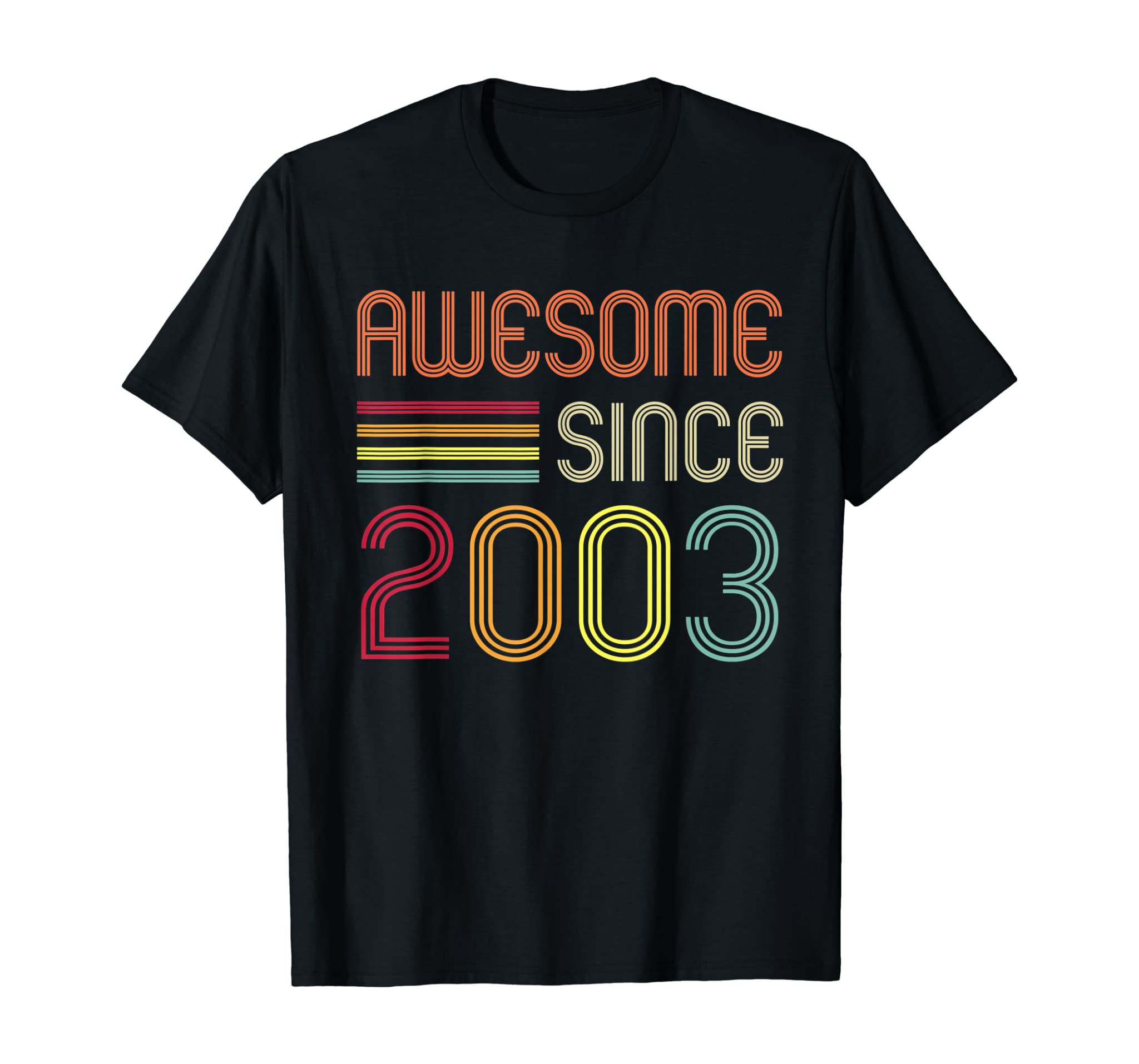 Awesome Since 2003 17Th Birthday Retro T-Shirt