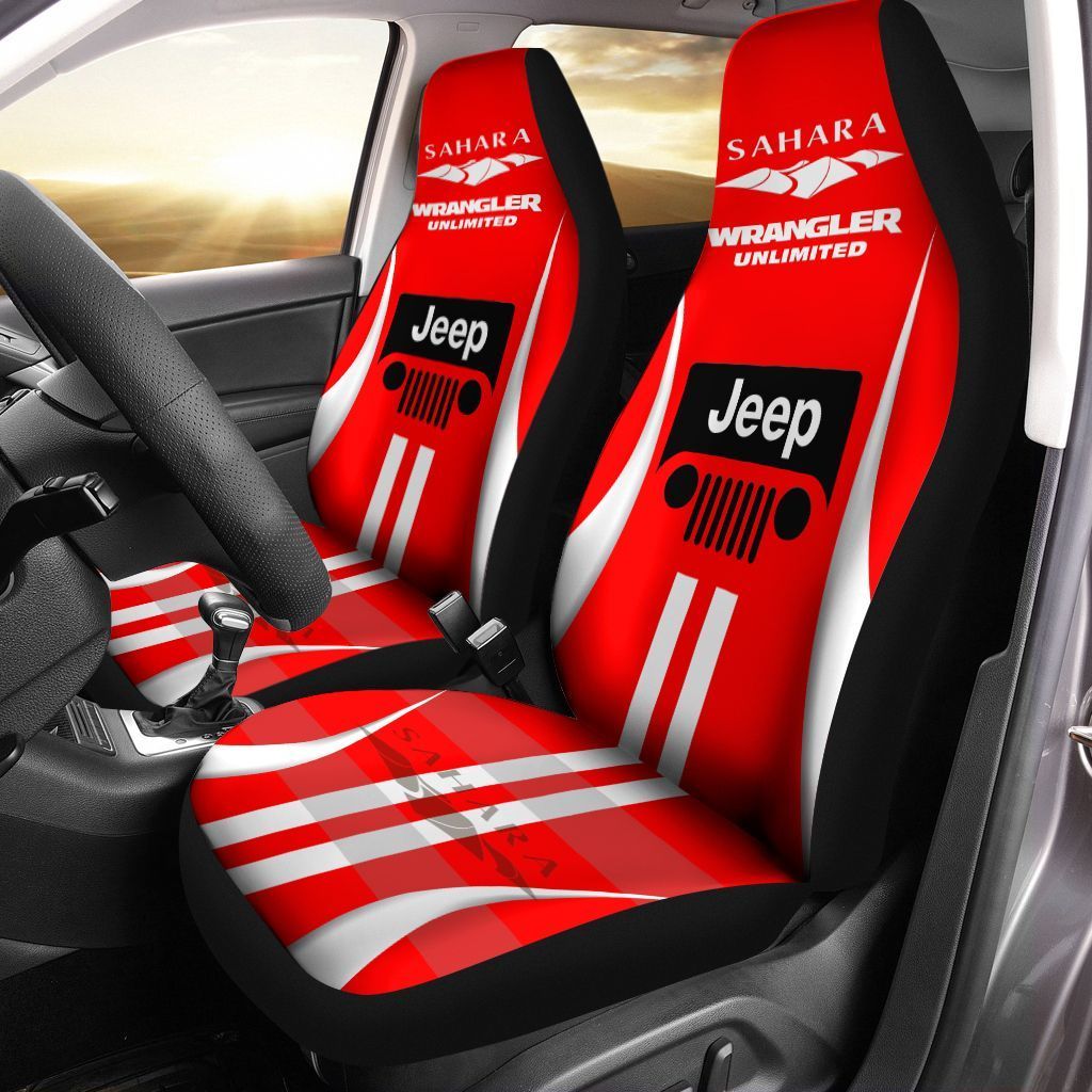 Jeep Nqp-Nh Car Seat Cover (Set Of 2) Ver 1 (Red)