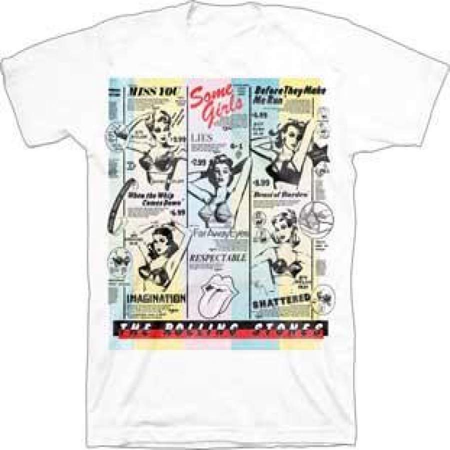 Rolling Stones Some Girls Bras White t-shirt