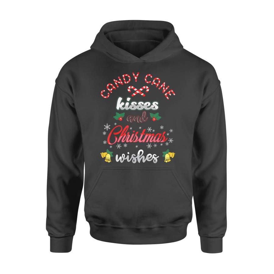 Candy Cane Wishes and Christmas Wishes Holiday Peppermint T-Shirt – Standard Hoodie