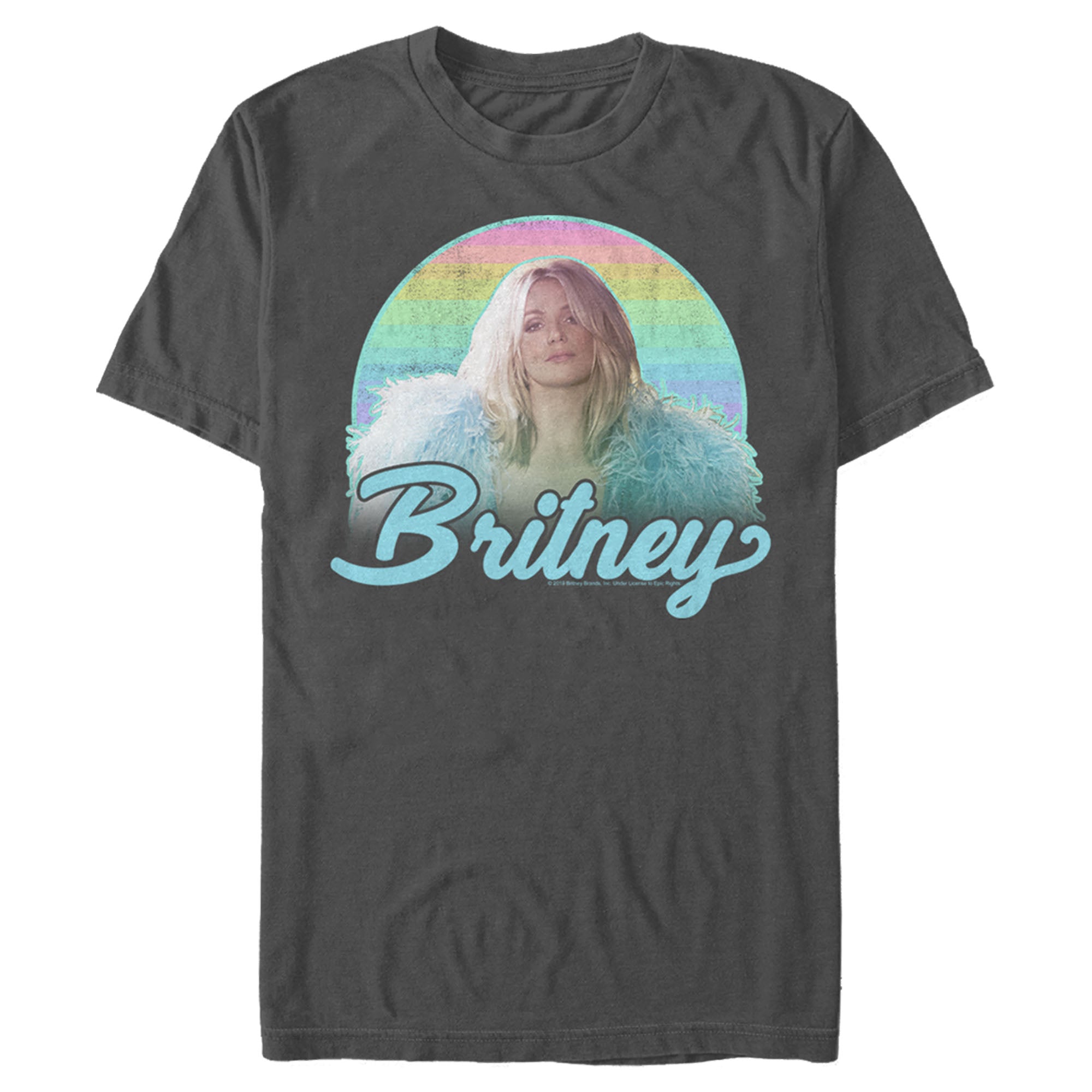 Britney Spears Men’S Rainbow Star  T-Shirt