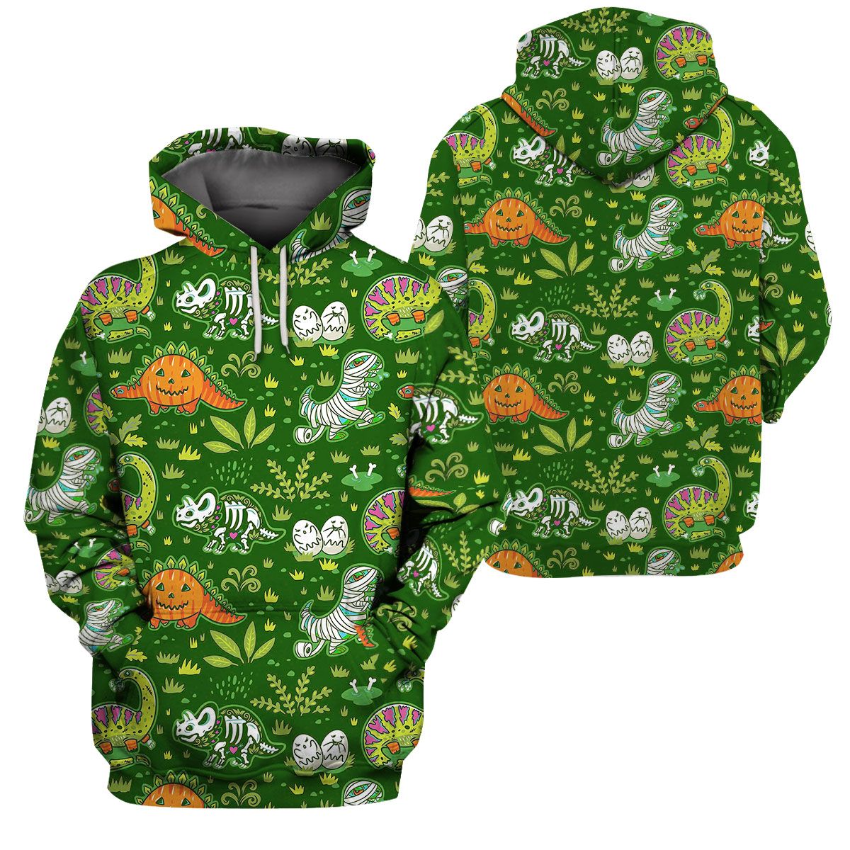 3D All-Over Printed Apparels ‘Halloween Dinosaur’ (Hc-Hg91)