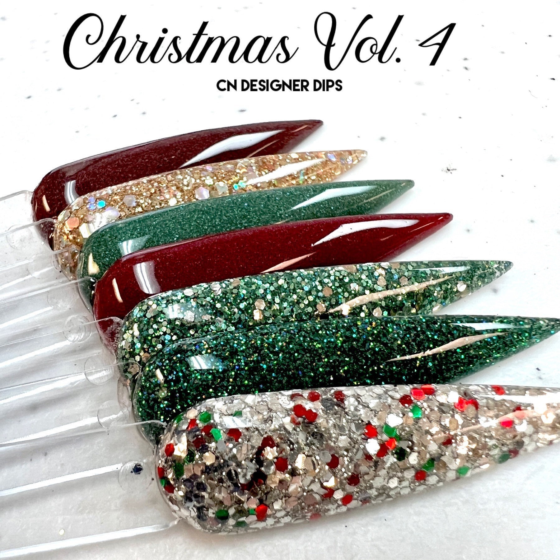 Christmas Vol. 4- dip powder, dip powder for nails, nail dip, dip powders, dip nail powder, acrylic powder, acrylic, acrylics, Christmas,