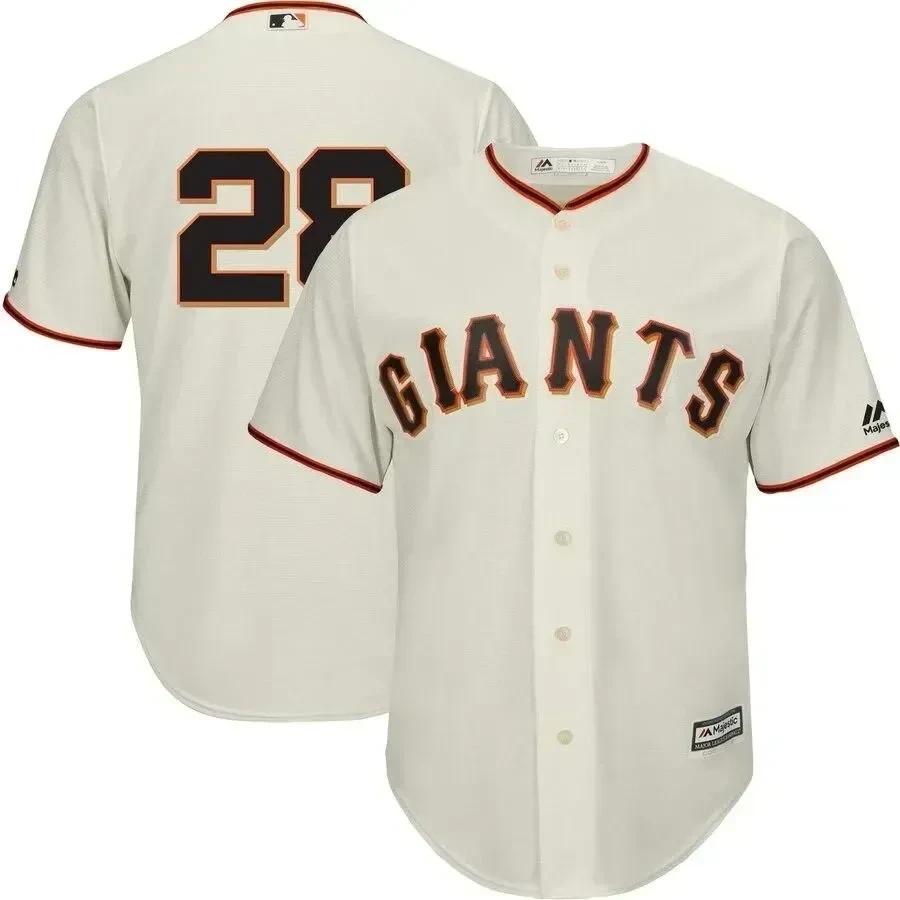 Buster Posey San Francisco Giants Official Team Cool Base Player Jersey – Cream