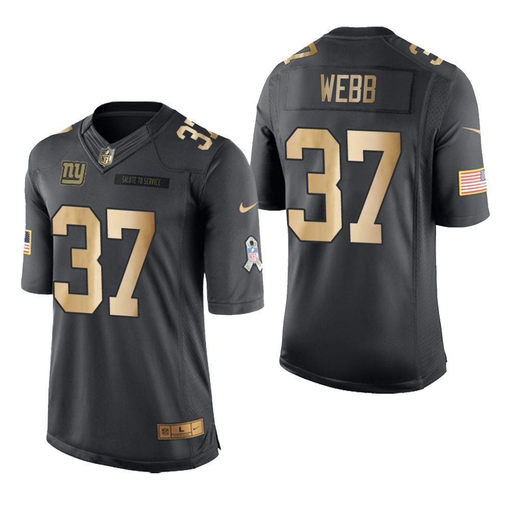 New York Giants Bw Webb Salute To Service Anthracite Mens Jersey