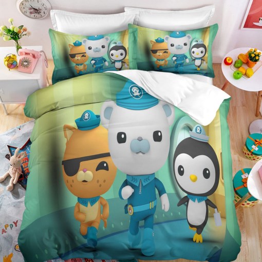 The Octonauts Barnacles 6 Duvet Cover Pillowcase Home Decor 3D Bedding Set 4592