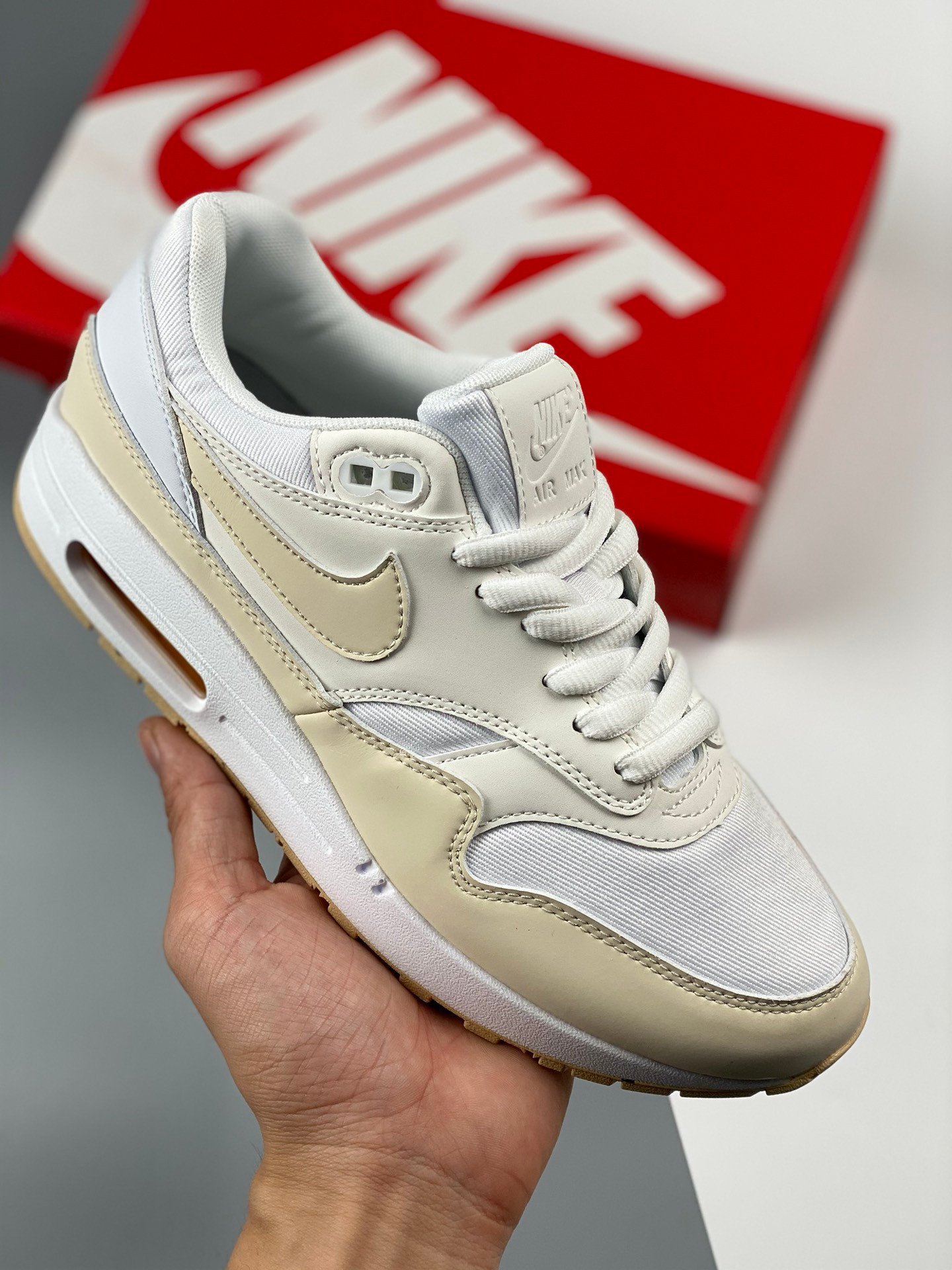 Nike Air Max 1 Prm Summit WhiteSanddrift-Phantom FB5060-100 5339919