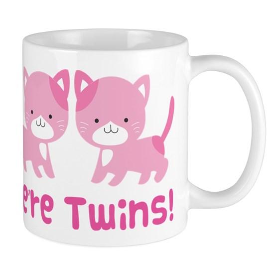 Twin Pink Kittens Mug