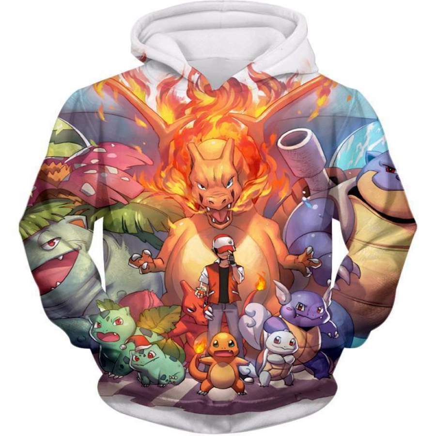 Pokemon Hoodie – Pokemon Ash Ketchum All Cool First Generation Awesome ...