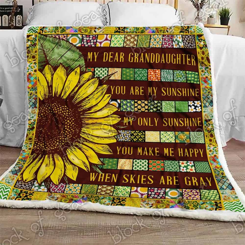 You Are My Sunshine, My Dear Granddaughter Sofa Throw Blanket NH141