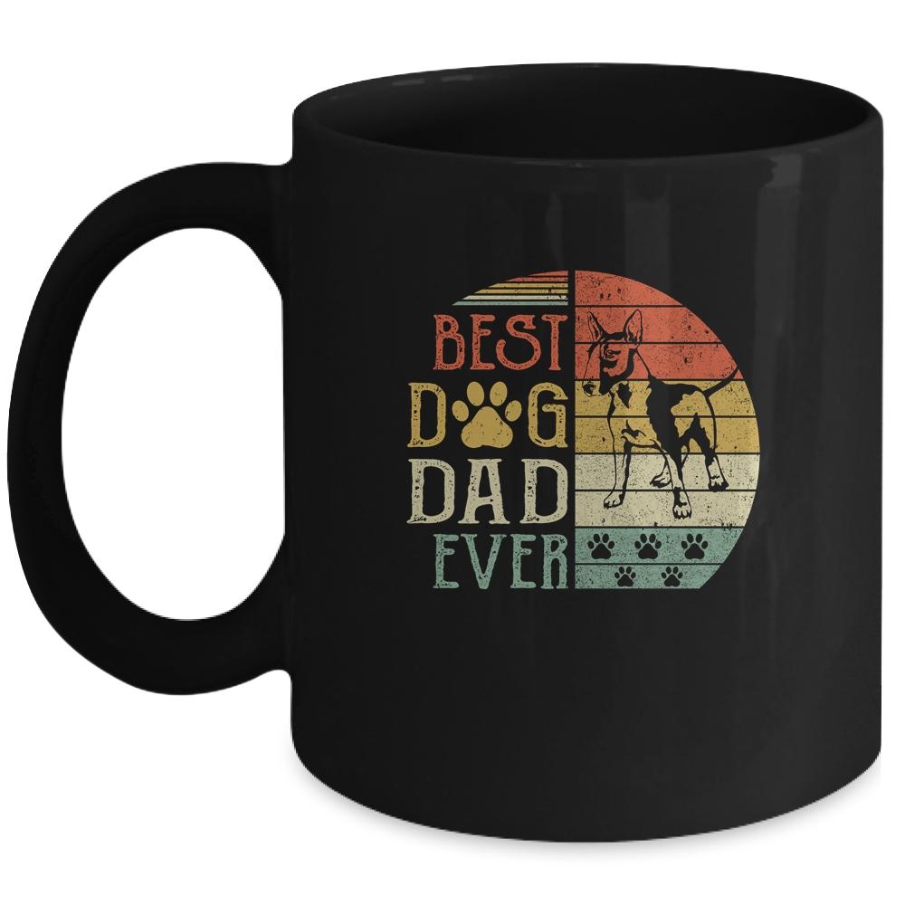 Bull Terrier Best Dog Dad Ever Vintage Father’s Day Retro Mug