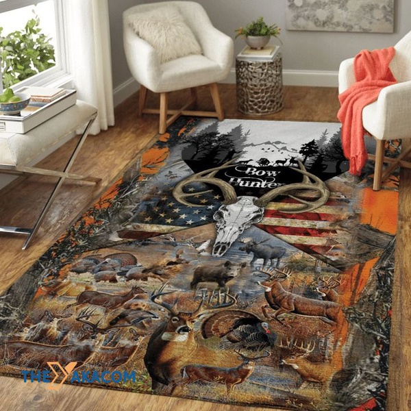 Wild Animals In The Grasslands Rectangle Area Rug Floor Decor