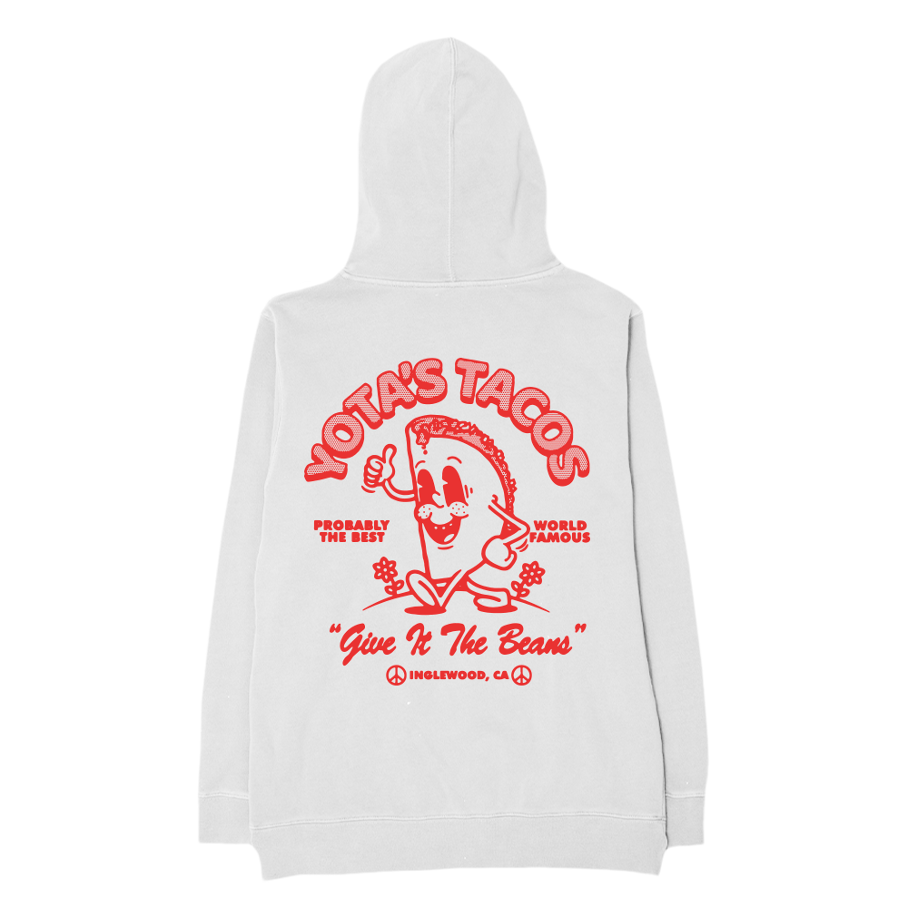 Yota’S Tacos Hoodie – White