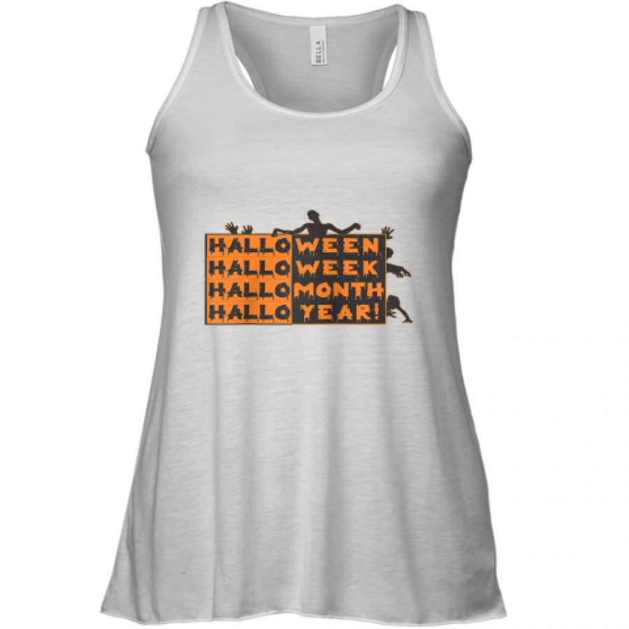 Zombie Halloween funny shirt Racerback Tank