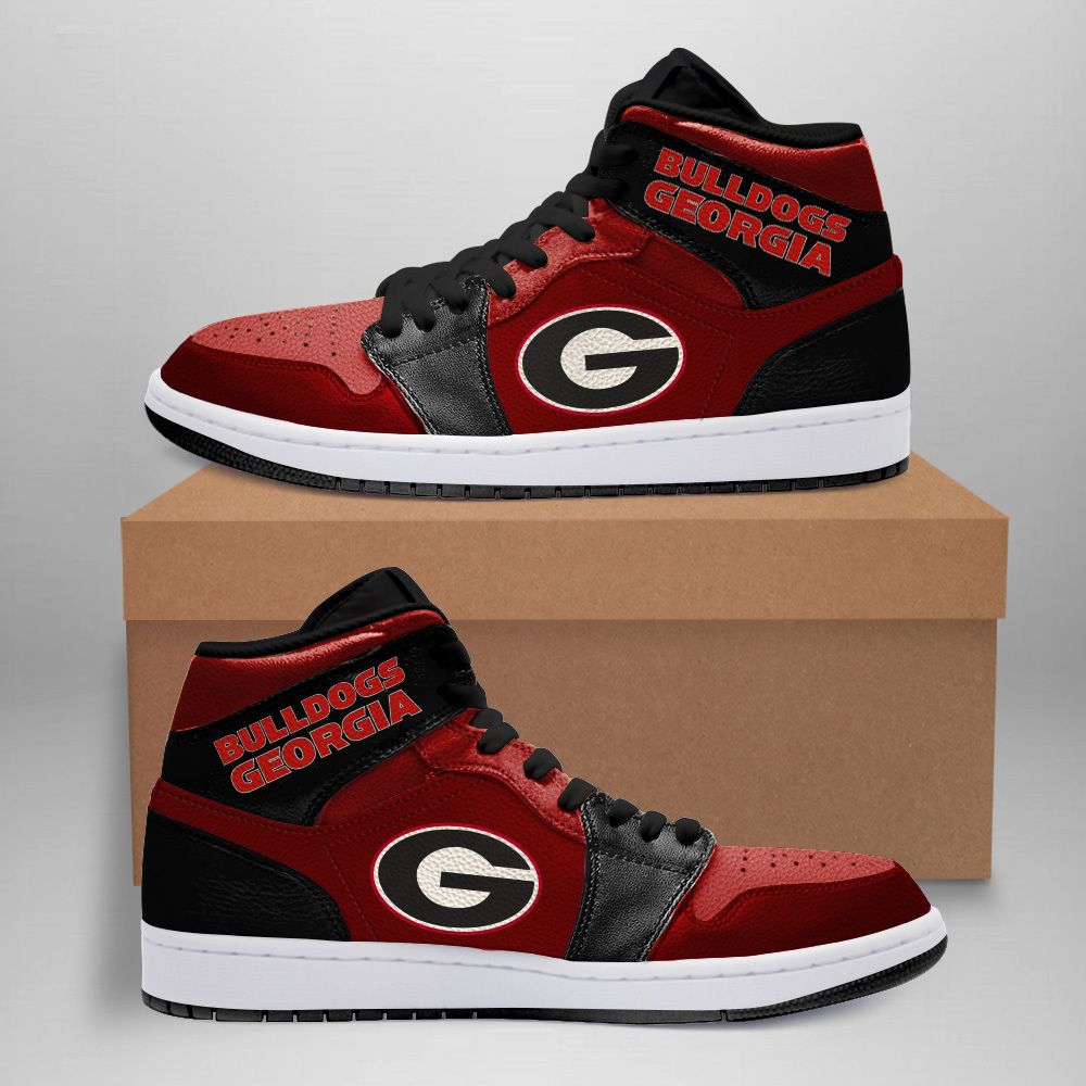 Georgia Bulldogs Black Air Jordan Sneakers Shoes