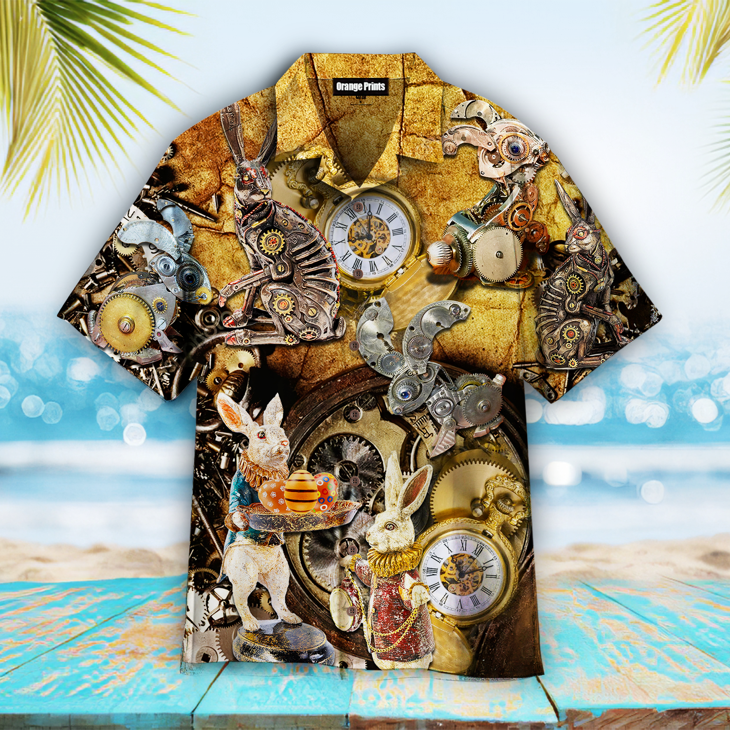 Easter Steampunk Bunny Hawaii Shirt For Men Women Ha58037