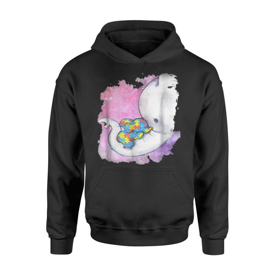 Autism Baby Elephant And Mama Hoodie | Autism Awareness Shirt