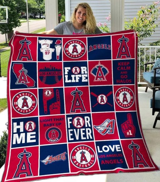 Los Angeles Angels 2 Quilt Blanket A95