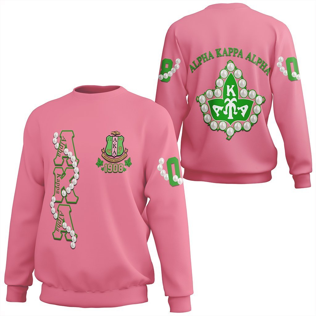 Greek Life Sweatshirt – Alpha Kappa Alpha Pearl Pink Sweatshirt